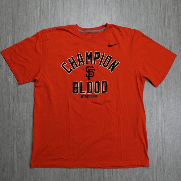 Nike Other - Nike San Francisco Giants Shirt 2014 Champion Blood Men XL Crewneck Short Sleeve